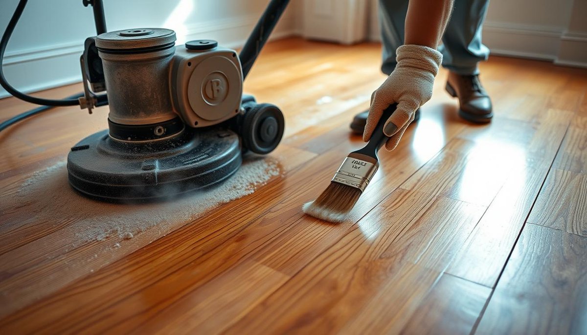 What is hardwood floor refinishing