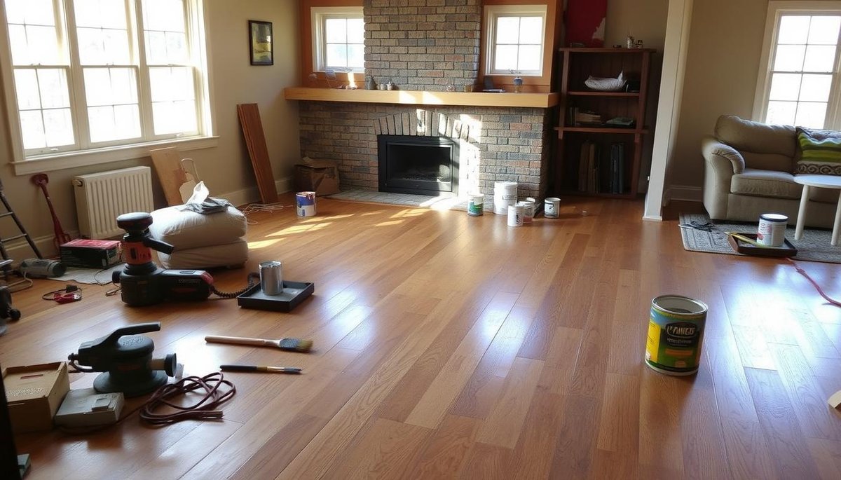 What is hardwood floor refinishing