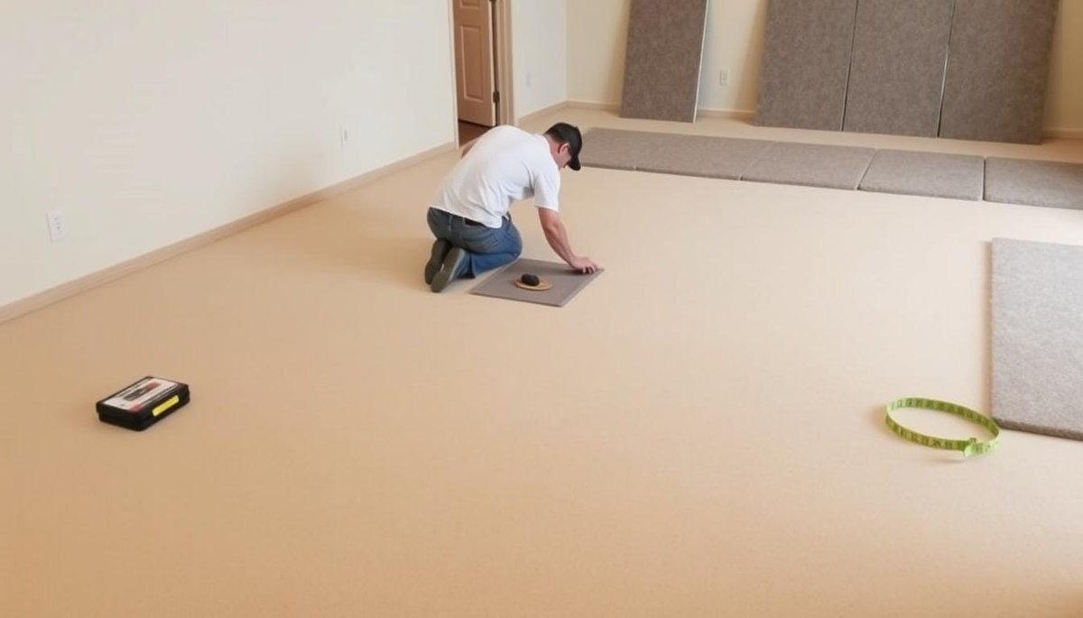 How are carpet tiles installed
