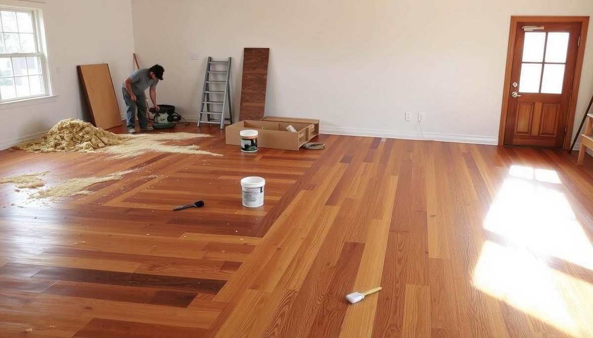 What is hardwood floor refinishing