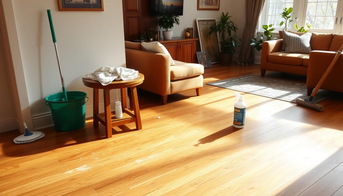 What maintenance and cleaning are required for wood floors