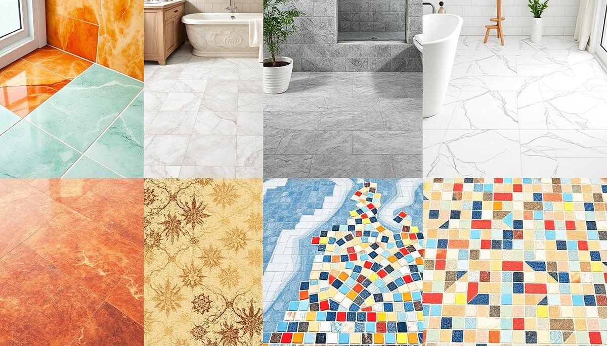 What maintenance and cleaning are required for bathroom tile floors
