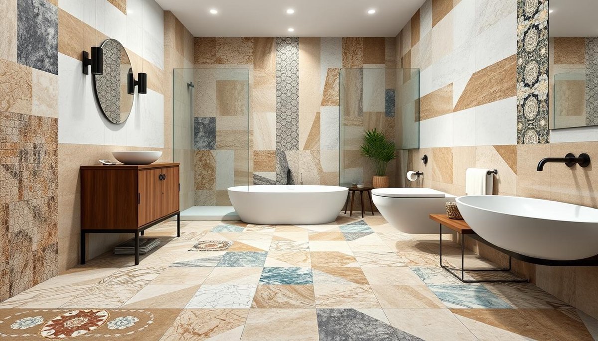 How do I ensure tile flooring is slip-resistant and safe for bathroom use