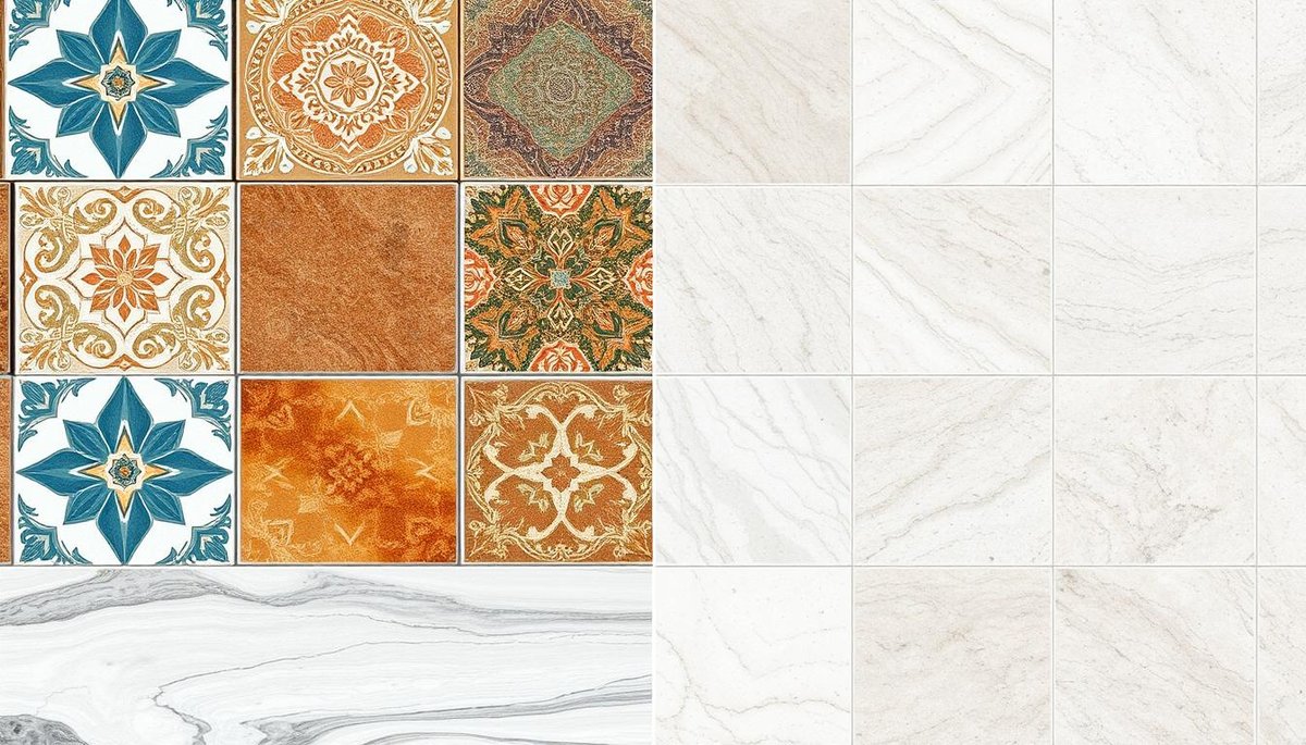 What are the differences between ceramic and porcelain tiles