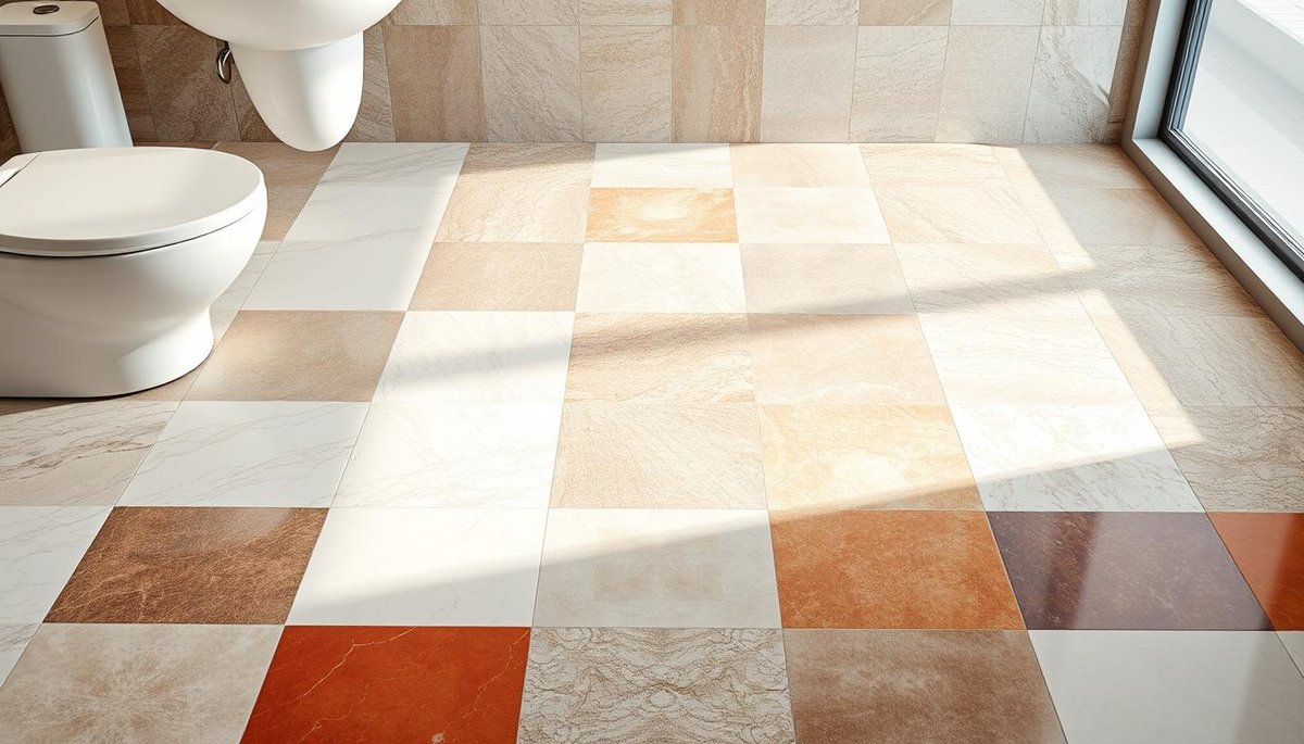 What types of tiles are best suited for bathroom floors