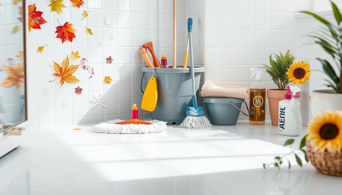 How do I maintain bathroom floors