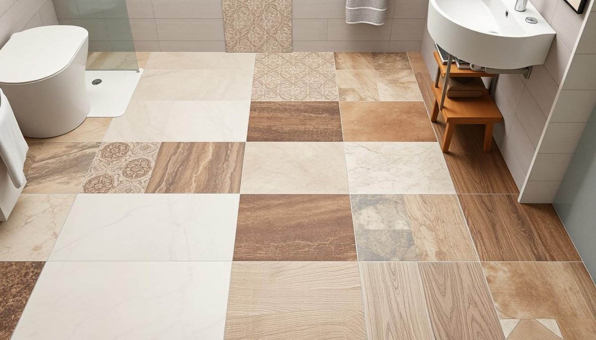 What types of tiles are best suited for bathroom floors