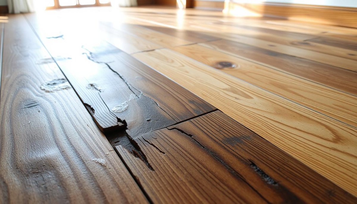 How does moisture affect hardwood flooring