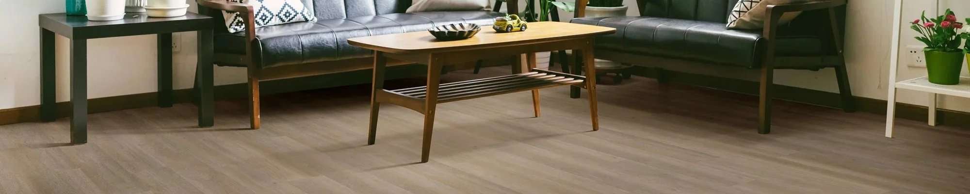 hardwood floor in modern living room at American Flooring in the Lansing-East Lansing Area