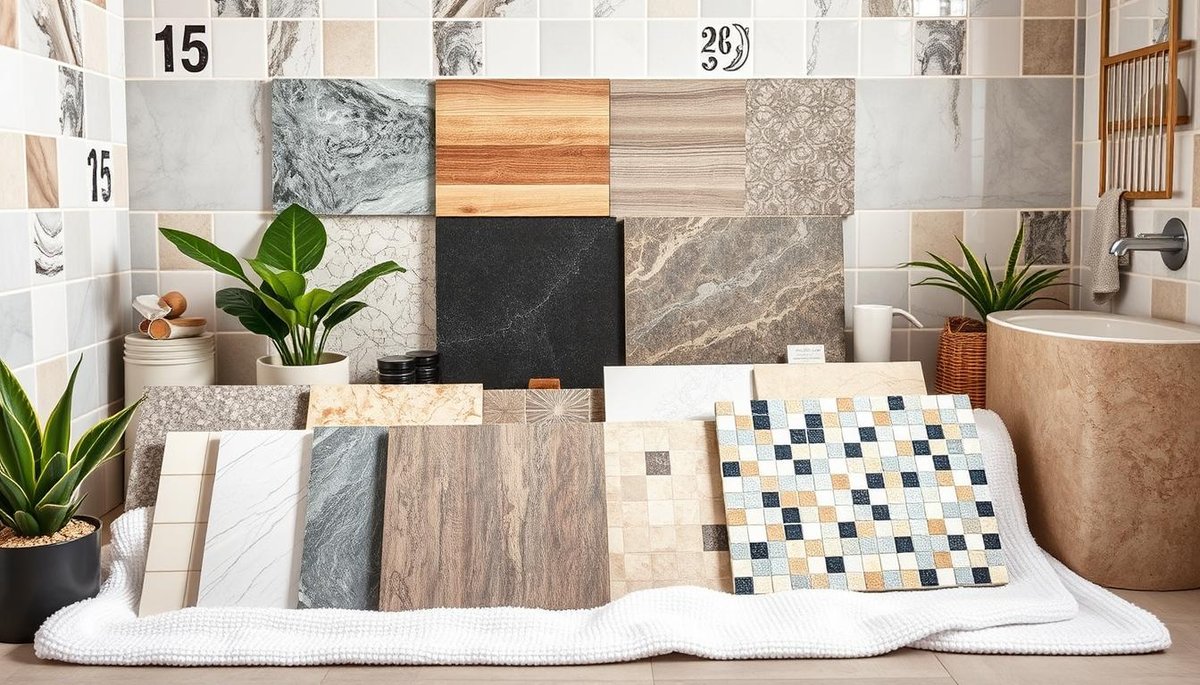 What types of tiles are best suited for bathroom floors