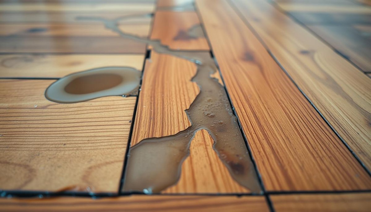 How does moisture affect hardwood flooring